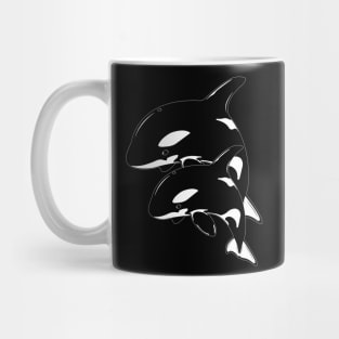 Orca Killer Whale Couple Mug